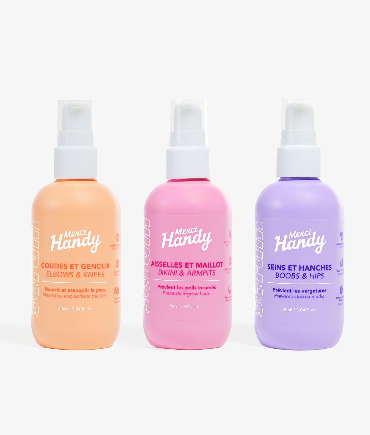 Body Serums TRIO - Hair, Stretch Marks & Dry Areas