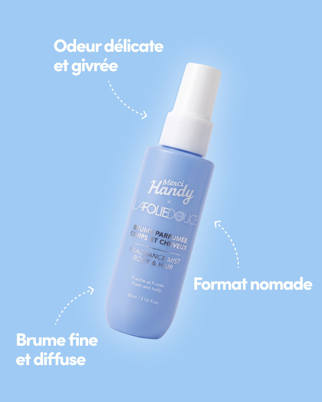 Hair & Body Mist x La Folie Douce™ Merci Handy – mist bottle and its key benefits